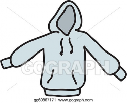 Vector Illustration - Hooded sweatshirt. Stock Clip Art ...