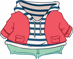 Striped Hoodie and Jacket | Club Penguin Wiki | FANDOM powered by Wikia