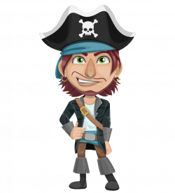 Vector Male Pirate Cartoon Character - Pirate Tim Mustaches ...