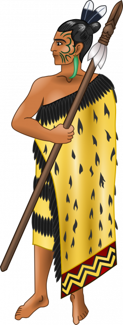 Clipart - Maori warrior