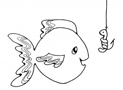 Fish black and white fish hook clipart black and white ...