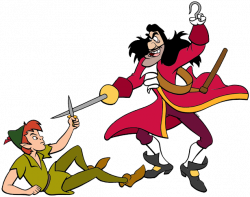 Peter Pan & Captain Hook Clip Art | Disney Clip Art Galore