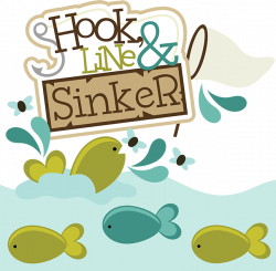 Hook, Line & Sinker SVG scrapbook collection fishing svg files ...