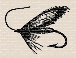 Vintage Fly Tying Illustration - Fish Hook Clip Art - Fly ...