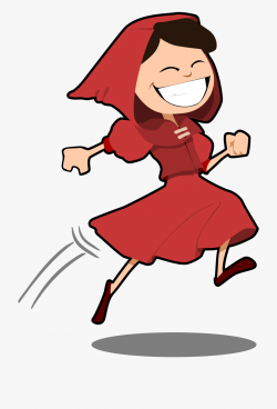 Jumping Free On Dumielauxepices - Little Red Riding Hood Png ...