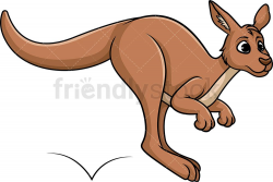 Leaping Kangaroo | Clipart Of Animals | Kangaroo, Cartoon ...