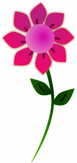 Clipart - Pink Sun Flower