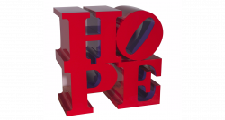 HOPE print and sculptures - Fonts In Use