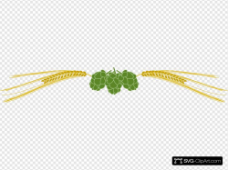 Hops And Barley 2 Clip art, Icon and SVG - SVG Clipart