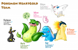 Pokemon Team - HeartGold by BeckHop on DeviantArt