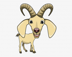 Goats Head Clipart Animated - Goat Horn Cartoon Transparent ...