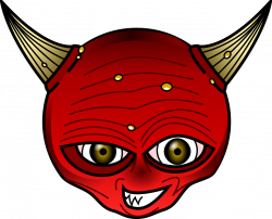 Satanism clipart demon horns - Pencil and in color satanism clipart ...