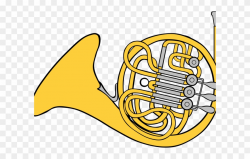 Colorful Clipart French Horn - Horn Clipart - Png Download ...