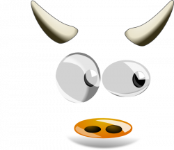 Eyes Nose Horns Clip Art at Clker.com - vector clip art online ...