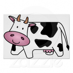 Happy Cow Poster | Zazzle.com | A-Adorable Moo Moos ...