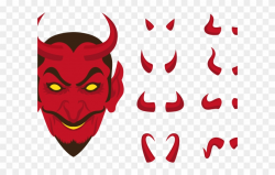 Demon Clipart Marshmallow - Devil Horn Png Transparent Png ...