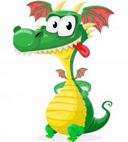 Spiky as Dragon Cute-mighty - a #cute #dragon #vector #cartoon ...