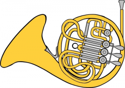 French Horn clip art Free vector in Open office drawing svg ...