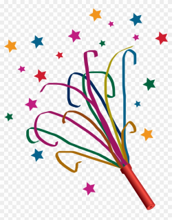 Party Streamers Cartoon - Party Clipart, HD Png Download ...