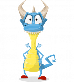 Herman Dragon-Cool - a #dragon #vector #character illustrated with ...
