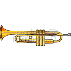 trumpet clipart. Royalty-free clipart # 150156