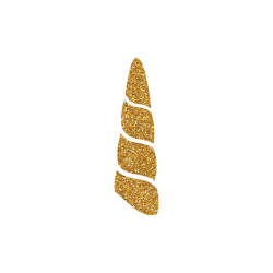 Unicorn's Horn PNG, Printable Clipart, Shirt print, Gold glitter file,  Digital clip art