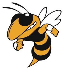 School Hornet Mascot Clipart