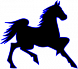 Blue Horse Clip Art at Clker.com - vector clip art online, royalty ...