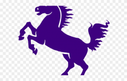 Mustang Clipart Purple - Horse Png Black And White ...