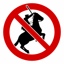 Clipart - No police on horses!