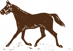 Clipart - Trotting Horse