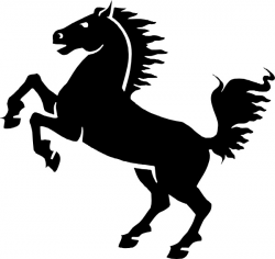 Black Horse clip art Free vector in Open office drawing svg ...
