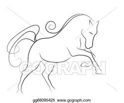 EPS Illustration - Elegant horse. Vector Clipart gg66095425 ...