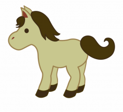 Baby Horse Clipart Pony Cartoon - Clip Art Library