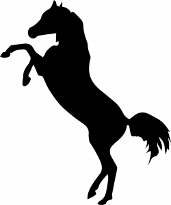 Standing Horse Silhouette at GetDrawings.com | Free for personal use ...
