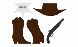 Horseshoe Clipart Western Roundup - Cowboy Accessories Png ...