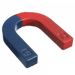 Red and Blue Horseshoe Magnet transparent PNG - StickPNG