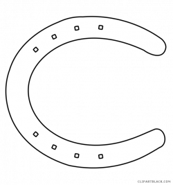 Horseshoe Outline Clipart - ClipartBlack.com