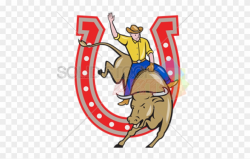 Horseshoe Clipart Rodeo - Rodeo Cartoon - Png Download ...