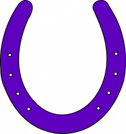 Horse Shoe Purple2 Clip Art at Clker.com - vector clip art online ...