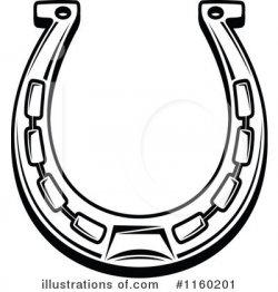 Horseshoe Clipart #1160201 - Illustration by Vector Tradition SM
