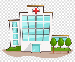 White hospital illustration, Children\'s hospital Free ...