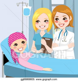 EPS Vector - Woman doctor visit young girl. Stock Clipart ...