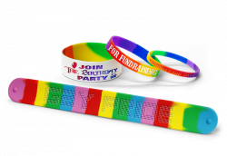 Rainbow Wristbands for Event, Parties, Gay Rights
