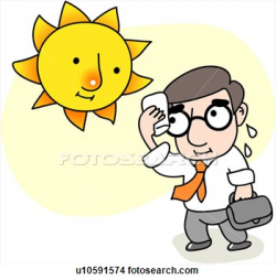 Hot Windy Weather Clipart