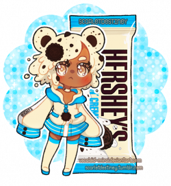Hershey Kuma: Cookie N Cream by Vocaloid-Mirai | Humanized Food ...