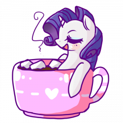 47806 - artist:matcharoll, cup of pony, drink, hot chocolate ...