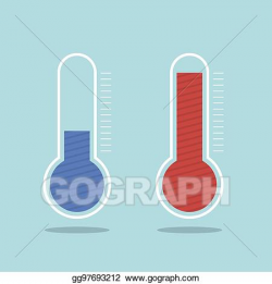 Vector Illustration - Temperature logo. thermometer icon ...