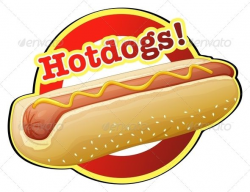 A Hotdog Label | Stained Glass in 2019 | Hot dogs, Hot dog ...