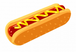 Hot Dog - Transparent Background Hot Dog Bun Cartoon ...